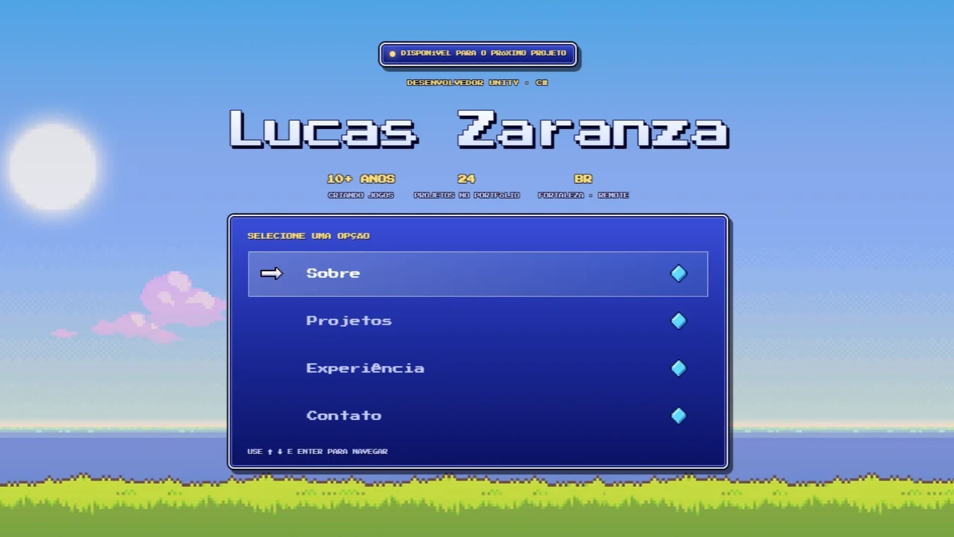 Game Dev landing page